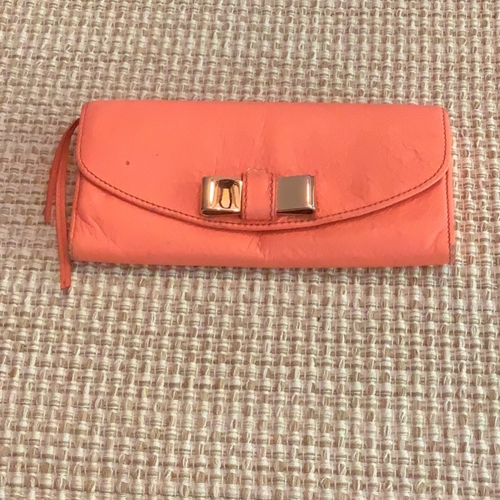 Chloe orange wallet